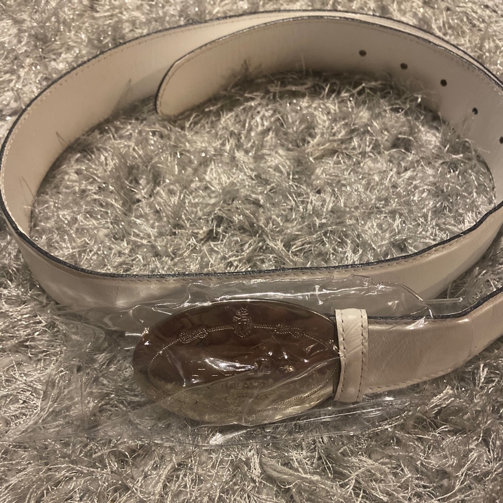 Prada White Belt